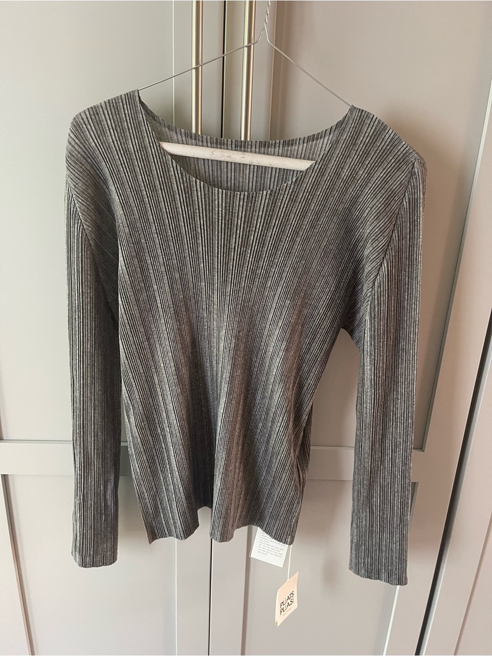 Issey Miyake Long Sleeve Pleats Please Top
